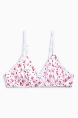 Pink/White Ditsy Trainer Bras Two Pack (Older Girls)